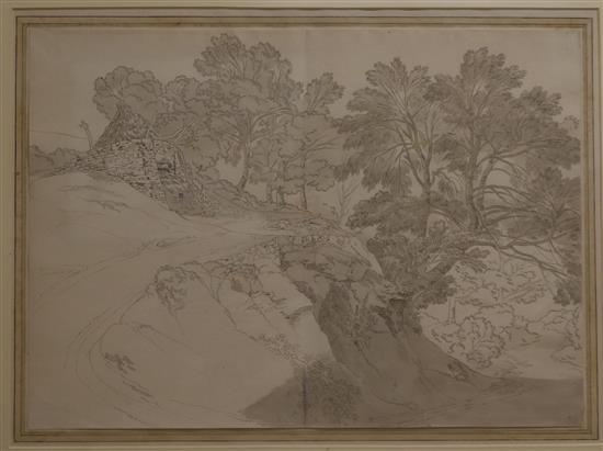 John White Abbott (1764-1851), Near Canon-Teigh 1803 10.5 x 15in.